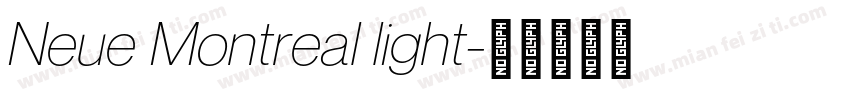 Neue Montreal light字体转换